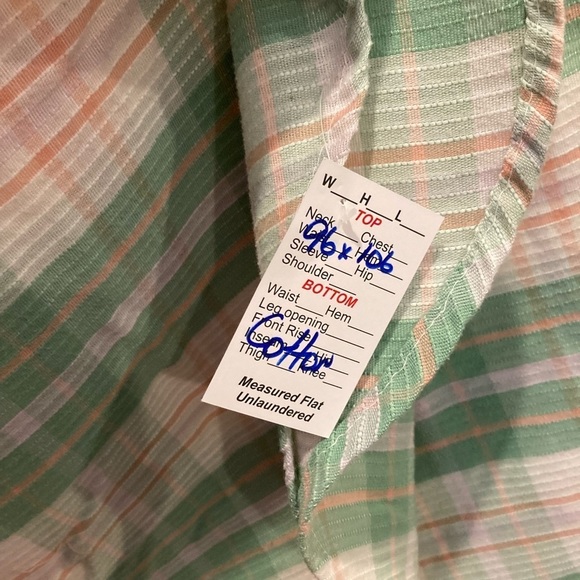 Vintage 1970’s peach & mint coverlet. Full/queen 96 x 106. 152 #4 - Picture 3 of 4